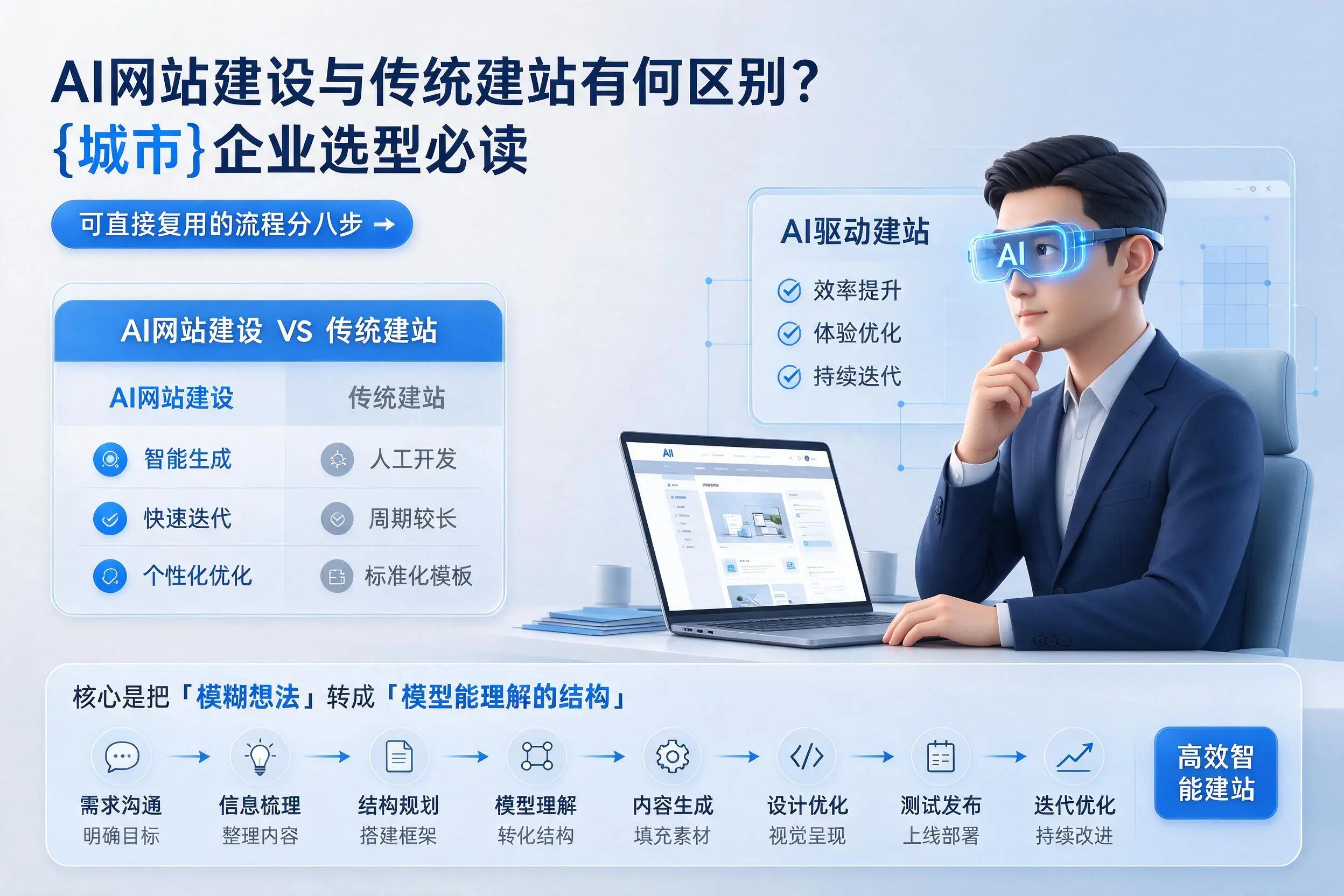 AI网站建设与传统建站有何区别?吕梁企业选型必读