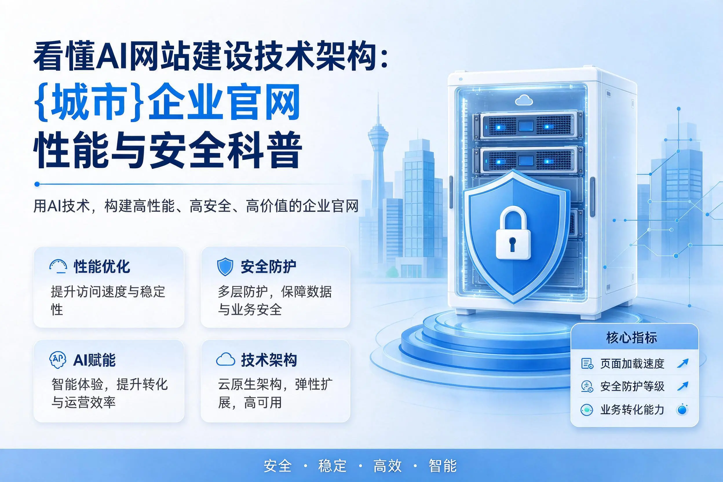 看懂AI网站建设技术架构：吕梁企业官网性能与安全科普